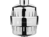RIVERSOFT SF-15 PRO Shower and tap Filter for Hard Water with 15 Stage | Water Softener for Bathroom | Hard Water Filter (Pack of 1,Chrome)