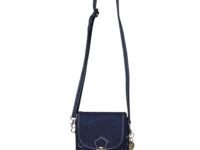 SHOPATHON INDIA Denim Smartphone Sling Bag for Girls & Women | Mobile Phone Crossbody Side Bag with Lock | Adjustable Long Strap | Blue