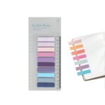 SHUTTLE ART Sticky Book Tabs, Book Markers, Repositionable Book Flags Strip, Writable Transparent for School Supplies and Office Supplies Colorful Sticky Book Tabs (1 Packs | 200 Pcs Notes)