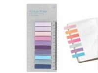 SHUTTLE ART Sticky Book Tabs, Book Markers, Repositionable Book Flags Strip, Writable Transparent for School Supplies and Office Supplies Colorful Sticky Book Tabs (1 Packs | 200 Pcs Notes)