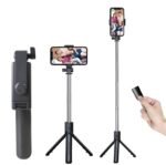 SOOPII 3-in-1 Selfie Stick with Bluetooth Remote, Foldable Tripod Stand, Compact & Extendable Upto 70 cm / 27.5 inches Mobile Stand Holder for iPhone and Android Devices
