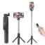SOOPII 3-in-1 Selfie Stick with Bluetooth Remote, Foldable Tripod Stand, Compact & Extendable Upto 70 cm / 27.5 inches Mobile Stand Holder for iPhone and Android Devices
