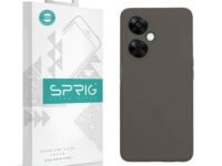 SPRIG Cases Compatible with OnePlus Nord CE 3 Lite 5G Phone Liquid Silicone Back Cover Premium Drop Tested Shock Proof Case for Boys and Girls with Camera Protection (Dark Grey)
