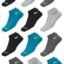 SWAGR 12 Pairs Solid Cotton Ankle Length Socks for Men Women, Pack of 12., Assorted