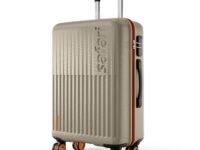 Safari Astra Neo 8 Wheels 76cm Large size Check-in Trolley Bag, Hard Case Polycarbonate, 360 Degree Wheeling Luggage for Men & Women, Travel Bag, Suitcase for Travel, Trolley Bag for Travel, Champagne