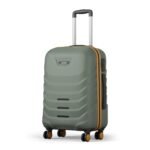 Safari Medium Crescent 8 Wheels 66cm Check-in Trolley Bag Hard Case Polycarbonate 360 Degree Wheeling System Luggage, Travel Bag, Suitcase for Travel, Trolley Bags for Travel, Thyme Green