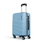 Safari Medium Persia 65 Cms Check-in Hardside Polycarbonate 8 Wheels Luggage/Speed_Wheel Suitcase/Trolley Bag (Pearl Blue)