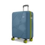 Safari Pentagon Neo 8 Wheels Carry on Cabin Trolley Bag, Hard Case Polypropylene with 360 Degree Wheeling Luggage for Men & Women, Suitcase for Travel, Ink Blue, 55cm, Small