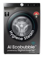 Samsung 8 kg, 5 star, AI Control, AI Eco Bubble, Wi-Fi, Digital Inverter, Motor, Fully-Automatic Front Load Washing Machine (WW80T504DAX1TL, Hygiene Steam, Inox)