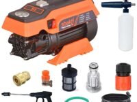 Shakti Technology S5 High Pressure Car Washer Machine 1900 Watts, Pressure 125 Bar, 8L/Min Flow Rate and 10 Meter Hose Pipe with Professional 1L Foam Cannon Snow Lance