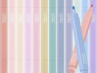 Shuttle Art Bible Pastel Highlighters and Pens