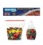 Slide-Rite Storage Slider Bags 30 Pcs Reusable Freezer Ziplock Bags of 1 kg Capacity – Pack of 2