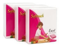 Softouch 2 Ply Pack of 3 tissue paper Napkins 50 Pcs Per pack