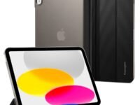 Spigen Liquid Air Folio for iPad 11th Gen A16 (2025) Case, iPad 10.9inch 10th Gen A14 Bionic (2022) Full Cover Folio Case with Trifold Stand, Auto Sleep/Wake - Black