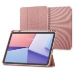 Spigen Urban Fit for iPad Air 11 inch M3/M2 (2025/2024), iPad Air 10.9inch 5th/4th Gen (2022/2020) Full Cover Folio Case with Built in Pencil Holder, Trifold Stand - Rose Gold