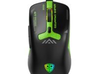 SpinBot Clutch GT500 Wired Gaming Mouse with 3600 DPI Precision Sensor | 70g Ultra-Light Ergonomic | 6-Programmable Buttons | Rainbow Breathing Effect | 1.5m Braided Cable