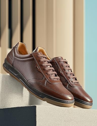 Symbol Premium Men's Smart Casual Lifestyle Brown Leather Sneakers (SP-M-A24-CS-SNK-02)_11