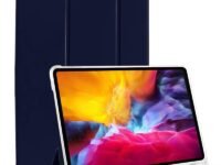 Tablet Case Cover for Apple iPad Pro 13 inch (M5/M4) [Auto Sleep/Wake Cover] [Pencil Holder] [Trifold Stand] [Frosted Back] - Blue