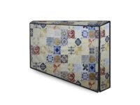 The Furnishing Tree Waterproof & Dustproof PVC LED/LCD/Monitor TV Cover Suitable for All Models of 40 Inch TV, Dimensions of The Cover WxHxD in Inches: (37x22.5x3), Mosaic Pattern Yellow