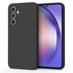 Tobfit Silicone Phone Case Compatible with Samsung Galaxy A54 5G, Soft Protective Smart Phone Case for Women Men, Durable Anti-Scratch Shockproof Phone Cover Black