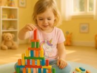 Toy Imagine 120 Pcs Colorful Wooden Building Blocks for Kids – Educational Board Game Domino Set for Boys & Girls – Indoor Fun Games & Party Activities – Toys for Ages 3 to 12 Years (12 Colors)