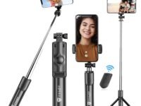 Tygot Bluetooth Extendable Selfie Sticks with Wireless Remote and Tripod Stand, 3-in-1 Multifunctional Selfie Stick with Tripod Stand Compatible with iPhone/OnePlus/Samsung/Oppo/Vivo and All Phones