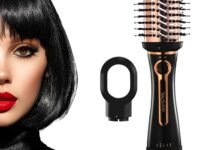 Urban yog MakeMeeBold 3-in-1 Hot Air Brush| 1.5-inch Barrel | Hair Dryer Hair Straightener Volumizer Blow Dryer Styling Tool,1200 Watt | Gifts for Woman, Multicolour