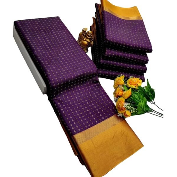 VJ Fashion Women Woven Soft Silk Saree With Blouse Piece_freesize