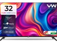 VW 80 cm (32 inches) Frameless Series HD Ready LED TV VW32A (Black)