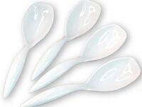 Vemlons Serving Spoon Long Handled Serving Spoon Melamine Tableware (Serving Spoons Set of 4 Piece) ,25 Cm