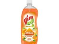Vim ProClean Dishwash Liquid Gel with Tangerine powered by RhamnoTech™, Gentle on Hands, Removes Tough Grease and Odours, 700ml