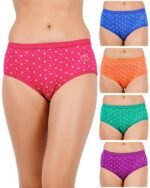 Women's Cotton Panties (Pack of 5) Color May Vary