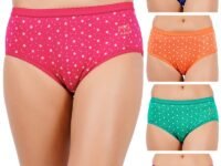 Women's Cotton Panties (Pack of 5) Color May Vary
