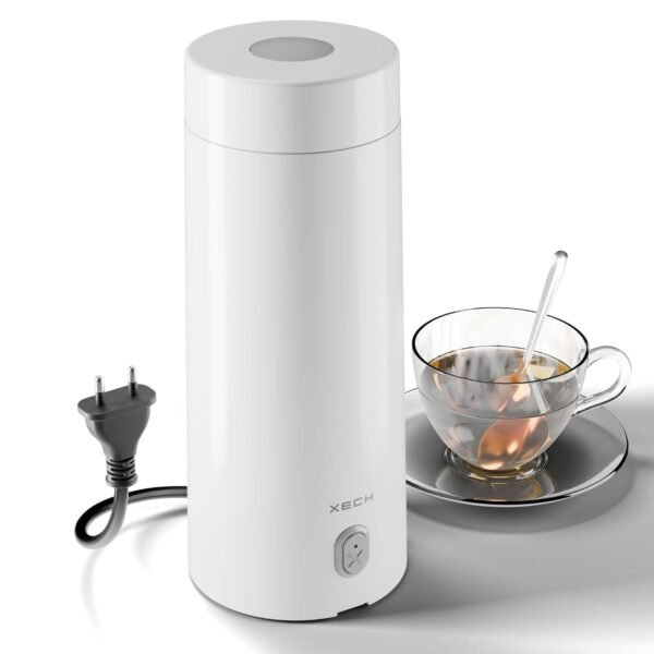 XECH Portable Electric Kettle 400ml | Mini Electric Kettle for Hot Water | Small Kettle with In-Built Cable | Bottle-Shaped Kettle for Tea, Coffee & More (Hydroboil Lite)