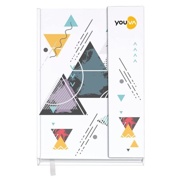 YOUVA Navneet Case Bound Magnetic My Notes | 14.8x21 cm | Single Line | 192 Pages | Pack of 1