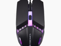 ZEBRONICS PHERO Wired Gaming Mouse with up to 1600 DPI, Rainbow LED Lights, DPI Switch, High Precision, Plug & Play, 4 Buttons