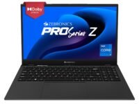 ZEBRONICS PRO Series Z NBC 5S, Intel Core 12th Gen i7 Processor 16GB RAM & 512GB SSD Laptop, 15.6 Inch (39.6CM), IPS 180° Display, Dolby Atmos, 38.5Wh Large Battery, Windows 11, Space Grey, 1.76 Kg