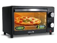 iBELL WAVE10 OTG Oven, 10 Litre, Compact Size, 1200W, Oven, Toaster, Griller, Precise Temperature & Timer Control (Black)