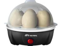 truTRTL Smart Instant Egg Boiler Machine 350 Watts | Boil upto 7 Eggs (Hard, Medium, Soft) | Automatic, Overheat Protection | Black| Plastic| 414 ml