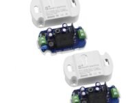 16A Basic Wireless Smart Switch，Wi-Fi Light Switch Compatible with Alexa & Google Home & SmartThings,FCC Certified,No Hub Required Support DIY Module (2 pcs)