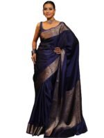 Sugathari Women's Banarasi Saree Pure Kanjivaram Silk Saree Soft new ladies 2025 Design Wear Pattu Sarees Latest Sadi Party Sari collections With Blouse Piece (San Pari-225)