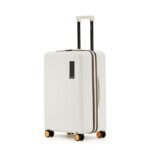 MOKOBARA The Transit Luggage Poly-Carbonate Hard Sided 8 Silent Ninja Wheels for Travelling (Still Loading Brownray (Limited Edition), Check-in Medium)
