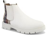 Big Fox Printed Mid Top Chelsea Boots For Woman