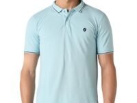 Van Heusen Men's Cotton Solid Regular Fit Collar Polo T-Shirt