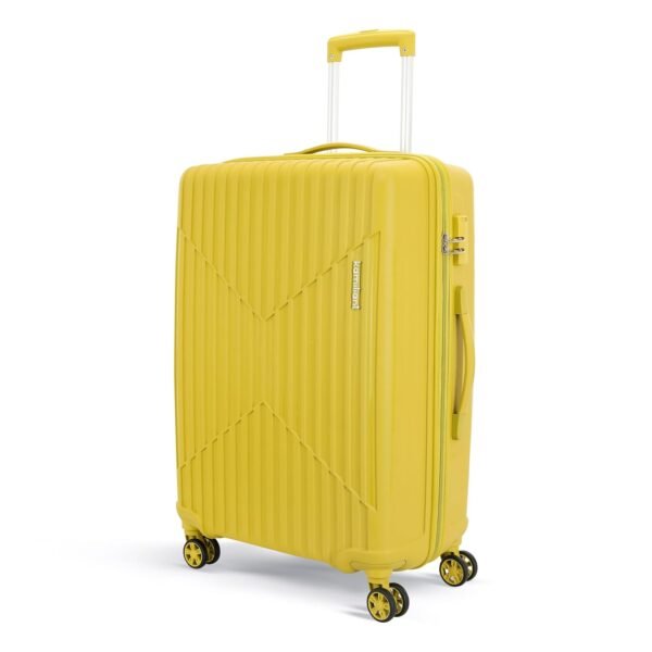 KAMILIANT by American Tourister Large Savvy 80 Cms Check-in (PP) Hard Sided 8 Wheels Spinner Luggage/Suitcase/Trolley Bag (Cress Green) (Double Wheel)