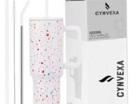 Tumbler with lid and Straw 1200ML Cup Stainless Steel Vacuum Insulated Tumbler for Water, Iced Tea or Coffee 1.2L Office Gym Travelling (40-Oz-Skin Paint)