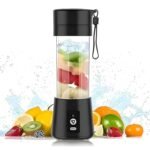 Portable Blender Electric Juicers Fruit Mixers USB Rechargeable Smoothie Mini Personal Juicer 6 Blades 3Gears With 1500 Mah Rechargeable Battery-Smoothie Blender (Style1)