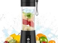 Portable Blender Electric Juicers Fruit Mixers USB Rechargeable Smoothie Mini Personal Juicer 6 Blades 3Gears With 1500 Mah Rechargeable Battery-Smoothie Blender (Style1)