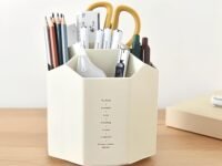360-Degree Rotating Pen Holder – Premium Desktop Organizer for Office Supplies, Stationery, and Art Tools
