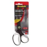 3M Scotch Titanium Scissors | 8" Multipurpose | Easy-Clean, Non-Stick Blades | Ergonomic Handles | for Fabric, Crafts, Tapes, General use